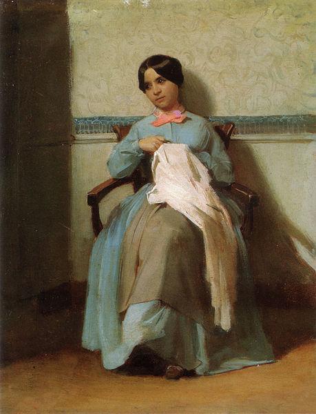 Adolphe William Bouguereau Portrait of Leonie Bouguereau oil painting picture